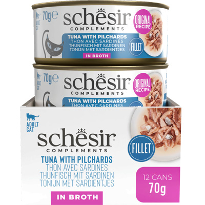 Schesir konzerva Tuniak a sardinky 70g obsah